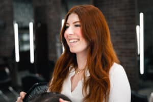 Brittany Huntridge is a hair stylist at The Hair Stnadard in Las Vegas